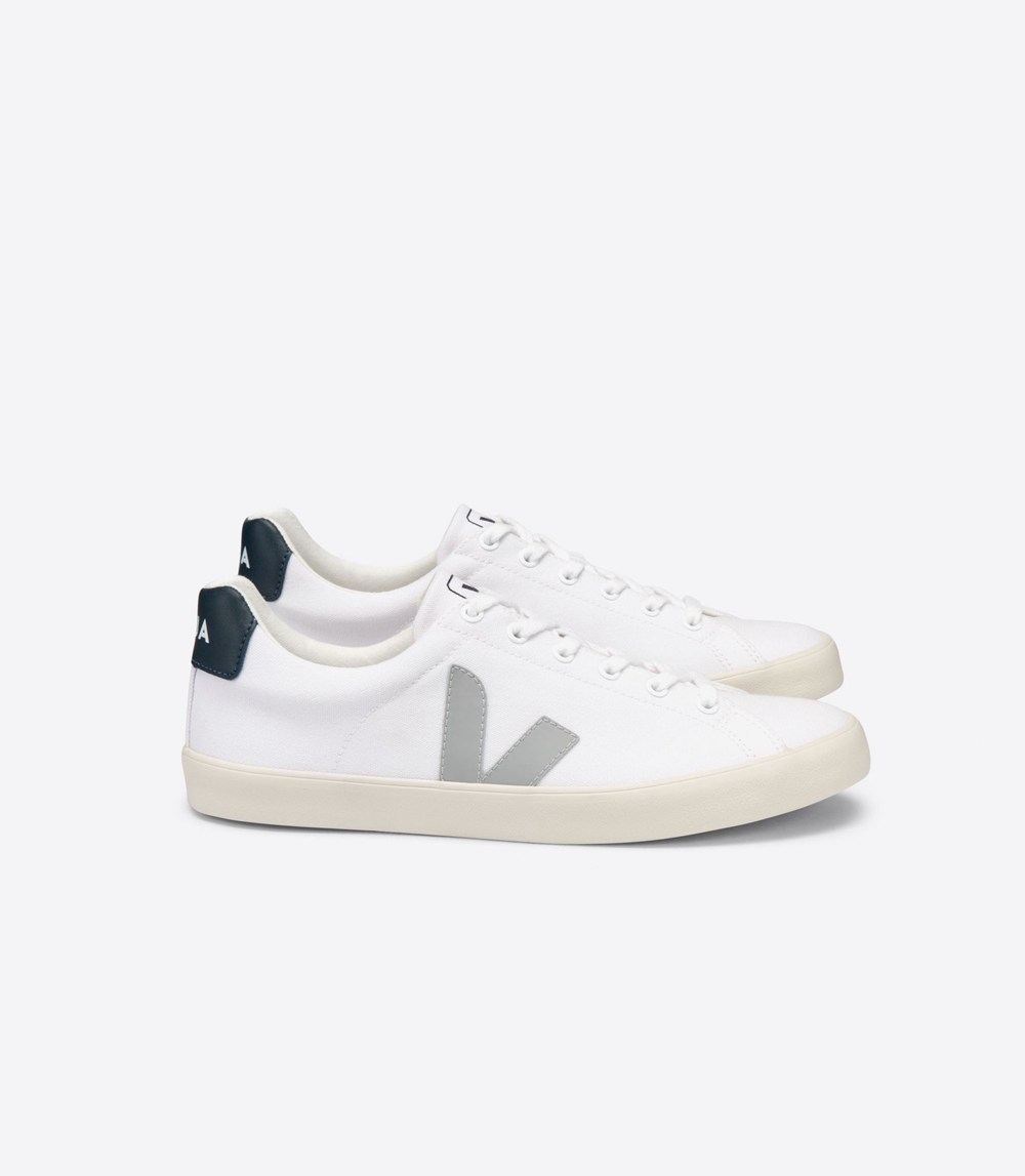 Veja Sneakers Mens - Esplar Se Canvas - White - 5713MVZKW